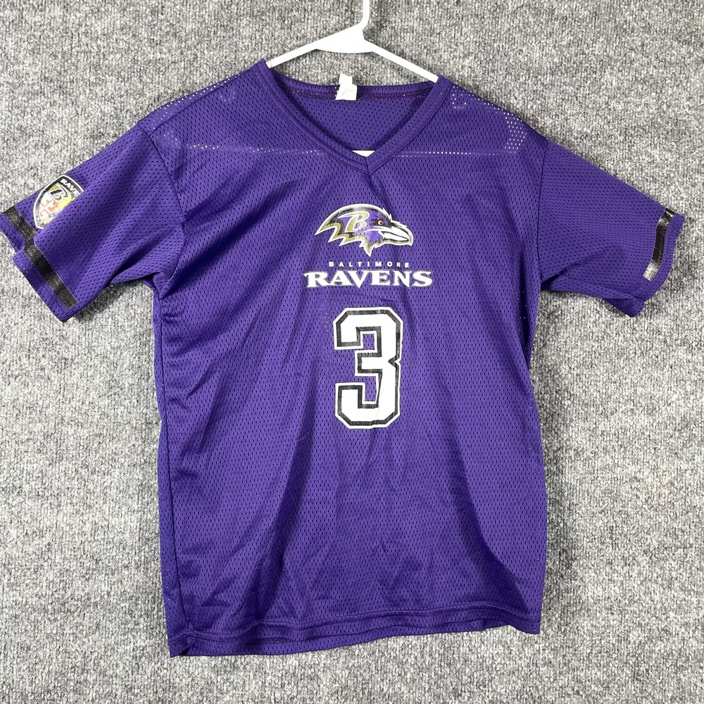 Vintage Baltimore Ravens Football Jersey Youth Large Purple NFL Retro 90s Boys